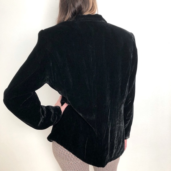 Vintage Silk Velvet Blazer, Alfred Dunhill - Picture 3 of 9